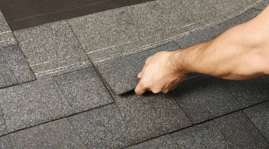 contractor doing a roof repair