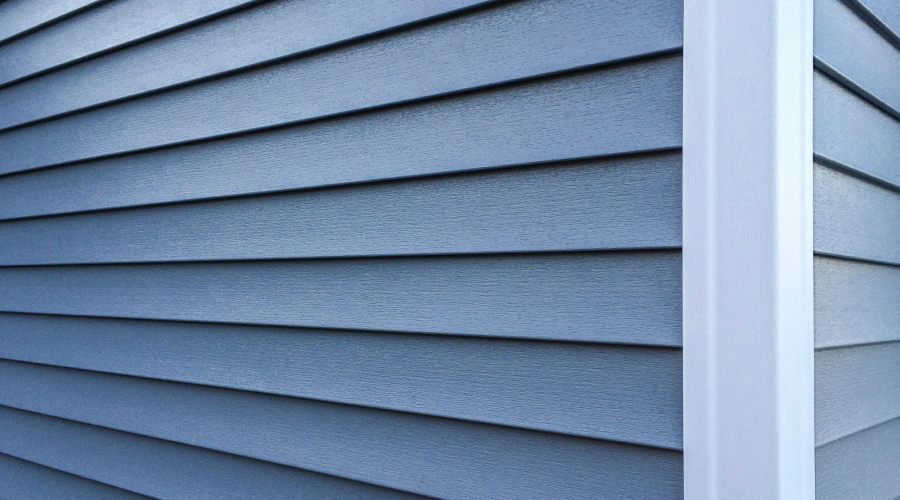 vinyl siding close up